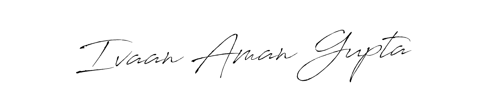 Create a beautiful signature design for name Ivaan Aman Gupta. With this signature (Antro_Vectra) fonts, you can make a handwritten signature for free. Ivaan Aman Gupta signature style 6 images and pictures png