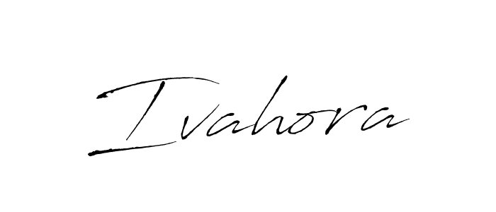 The best way (Antro_Vectra) to make a short signature is to pick only two or three words in your name. The name Ivahora include a total of six letters. For converting this name. Ivahora signature style 6 images and pictures png