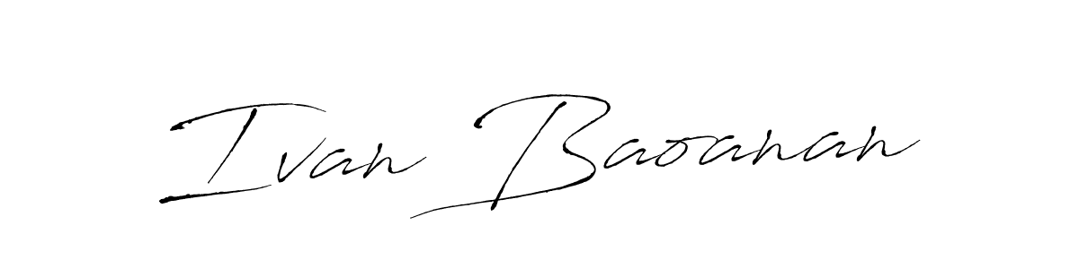 Antro_Vectra is a professional signature style that is perfect for those who want to add a touch of class to their signature. It is also a great choice for those who want to make their signature more unique. Get Ivan Baoanan name to fancy signature for free. Ivan Baoanan signature style 6 images and pictures png