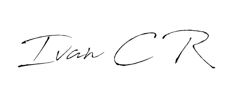 Make a beautiful signature design for name Ivan C R. Use this online signature maker to create a handwritten signature for free. Ivan C R signature style 6 images and pictures png