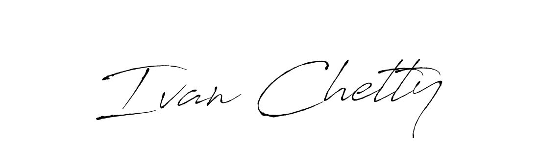 Use a signature maker to create a handwritten signature online. With this signature software, you can design (Antro_Vectra) your own signature for name Ivan Chetty. Ivan Chetty signature style 6 images and pictures png