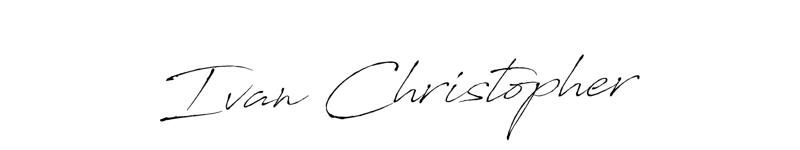 if you are searching for the best signature style for your name Ivan Christopher. so please give up your signature search. here we have designed multiple signature styles  using Antro_Vectra. Ivan Christopher signature style 6 images and pictures png