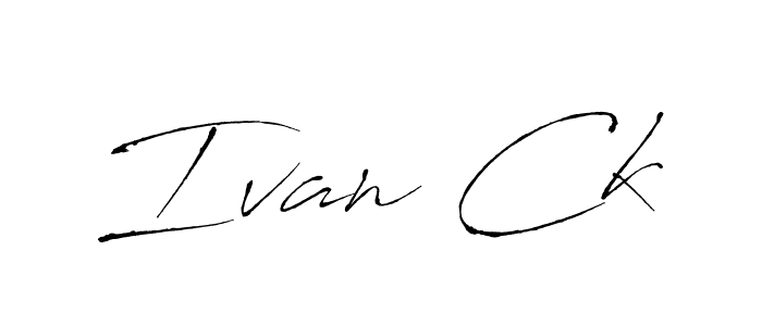 Also we have Ivan Ck name is the best signature style. Create professional handwritten signature collection using Antro_Vectra autograph style. Ivan Ck signature style 6 images and pictures png