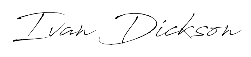 A stylish, flowing autograph style designed for name Ivan Dickson using Antro_Vectra typography. Perfect for digital creative projects. Ivan Dickson signature style 6 images and pictures png