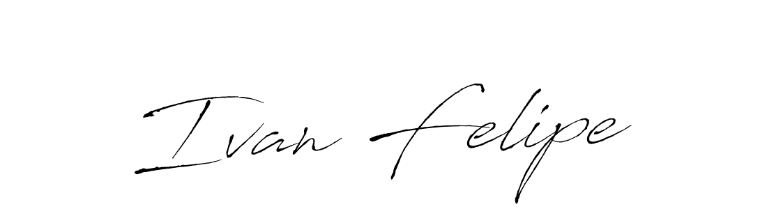 You should practise on your own different ways (Antro_Vectra) to write your name (Ivan Felipe) in signature. don't let someone else do it for you. Ivan Felipe signature style 6 images and pictures png