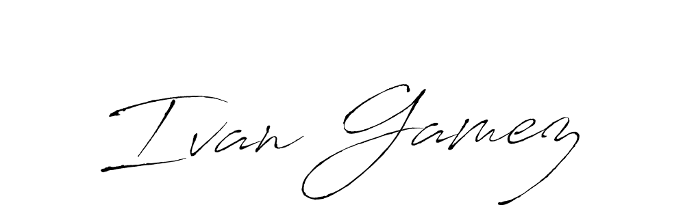 Ivan Gamez stylish signature style. Best Handwritten Sign (Antro_Vectra) for my name. Handwritten Signature Collection Ideas for my name Ivan Gamez. Ivan Gamez signature style 6 images and pictures png