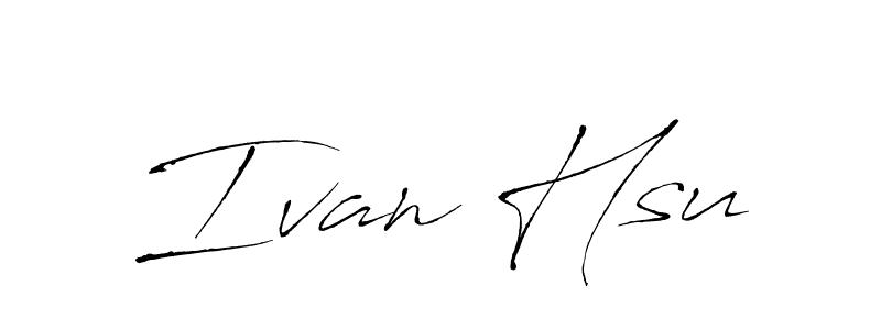 How to make Ivan Hsu signature? Antro_Vectra is a professional autograph style. Create handwritten signature for Ivan Hsu name. Ivan Hsu signature style 6 images and pictures png