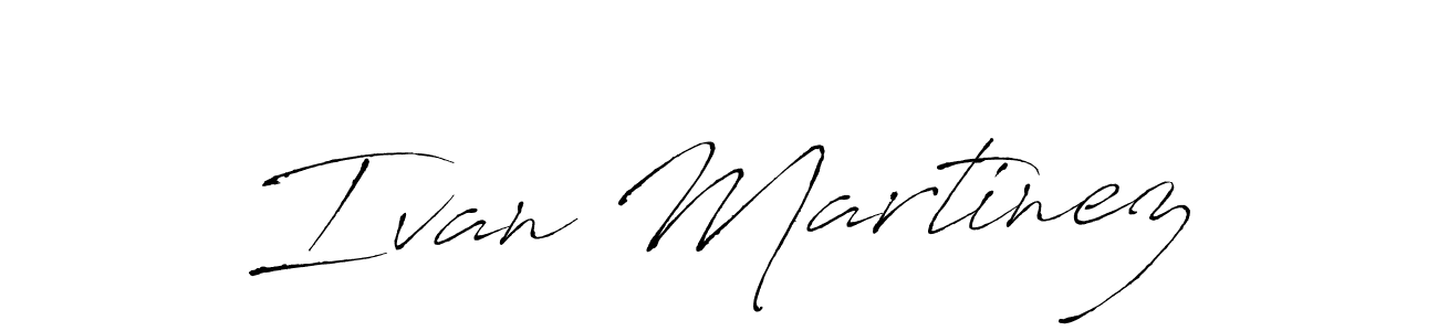 Create a beautiful signature design for name Ivan Martinez. With this signature (Antro_Vectra) fonts, you can make a handwritten signature for free. Ivan Martinez signature style 6 images and pictures png