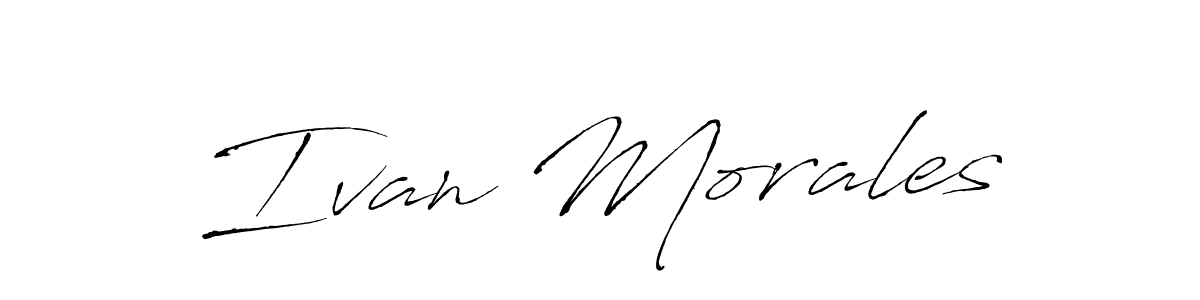 The best way (Antro_Vectra) to make a short signature is to pick only two or three words in your name. The name Ivan Morales include a total of six letters. For converting this name. Ivan Morales signature style 6 images and pictures png