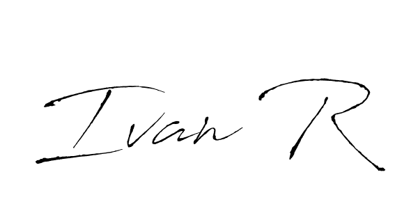 Similarly Antro_Vectra is the best handwritten signature design. Signature creator online .You can use it as an online autograph creator for name Ivan R. Ivan R signature style 6 images and pictures png