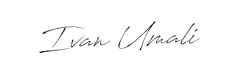 How to make Ivan Umali signature? Antro_Vectra is a professional autograph style. Create handwritten signature for Ivan Umali name. Ivan Umali signature style 6 images and pictures png