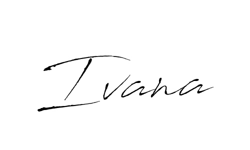 Ivana stylish signature style. Best Handwritten Sign (Antro_Vectra) for my name. Handwritten Signature Collection Ideas for my name Ivana. Ivana signature style 6 images and pictures png