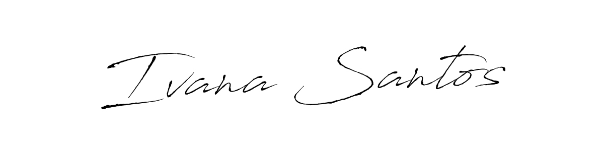 Antro_Vectra is a professional signature style that is perfect for those who want to add a touch of class to their signature. It is also a great choice for those who want to make their signature more unique. Get Ivana Santos name to fancy signature for free. Ivana Santos signature style 6 images and pictures png