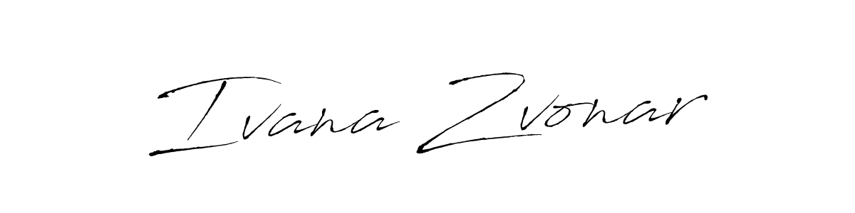 Make a beautiful signature design for name Ivana Zvonar. With this signature (Antro_Vectra) style, you can create a handwritten signature for free. Ivana Zvonar signature style 6 images and pictures png