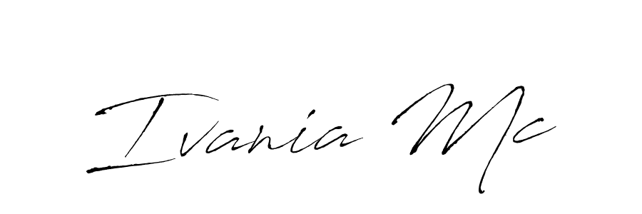 Also we have Ivania Mc name is the best signature style. Create professional handwritten signature collection using Antro_Vectra autograph style. Ivania Mc signature style 6 images and pictures png