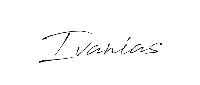 The best way (Antro_Vectra) to make a short signature is to pick only two or three words in your name. The name Ivanias include a total of six letters. For converting this name. Ivanias signature style 6 images and pictures png