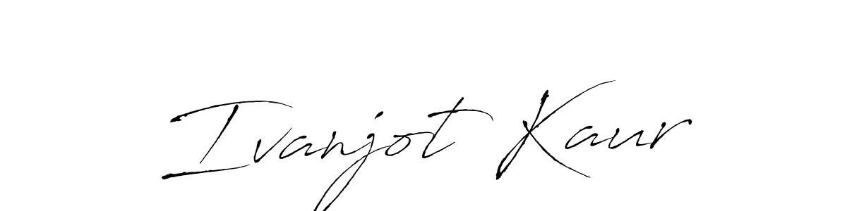 Make a beautiful signature design for name Ivanjot Kaur. With this signature (Antro_Vectra) style, you can create a handwritten signature for free. Ivanjot Kaur signature style 6 images and pictures png
