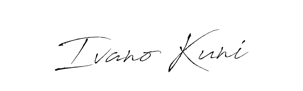 Make a beautiful signature design for name Ivano Kuni. Use this online signature maker to create a handwritten signature for free. Ivano Kuni signature style 6 images and pictures png