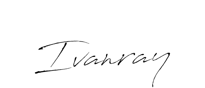 Design your own signature with our free online signature maker. With this signature software, you can create a handwritten (Antro_Vectra) signature for name Ivanray. Ivanray signature style 6 images and pictures png