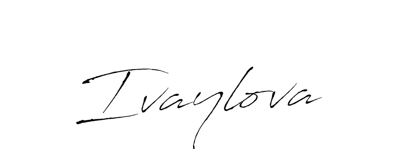 Ivaylova stylish signature style. Best Handwritten Sign (Antro_Vectra) for my name. Handwritten Signature Collection Ideas for my name Ivaylova. Ivaylova signature style 6 images and pictures png