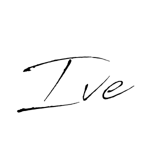 Design your own signature with our free online signature maker. With this signature software, you can create a handwritten (Antro_Vectra) signature for name Ive. Ive signature style 6 images and pictures png