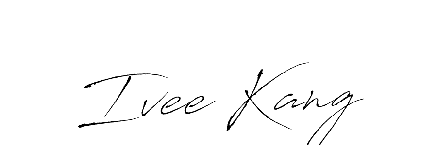 Antro_Vectra is a professional signature style that is perfect for those who want to add a touch of class to their signature. It is also a great choice for those who want to make their signature more unique. Get Ivee Kang name to fancy signature for free. Ivee Kang signature style 6 images and pictures png