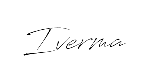 Make a beautiful signature design for name Iverma. With this signature (Antro_Vectra) style, you can create a handwritten signature for free. Iverma signature style 6 images and pictures png