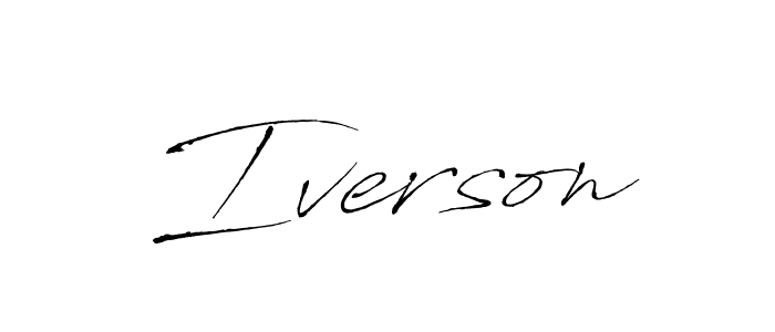 Design your own signature with our free online signature maker. With this signature software, you can create a handwritten (Antro_Vectra) signature for name Iverson. Iverson signature style 6 images and pictures png