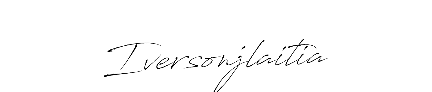 The best way (Antro_Vectra) to make a short signature is to pick only two or three words in your name. The name Iversonjlaitia include a total of six letters. For converting this name. Iversonjlaitia signature style 6 images and pictures png