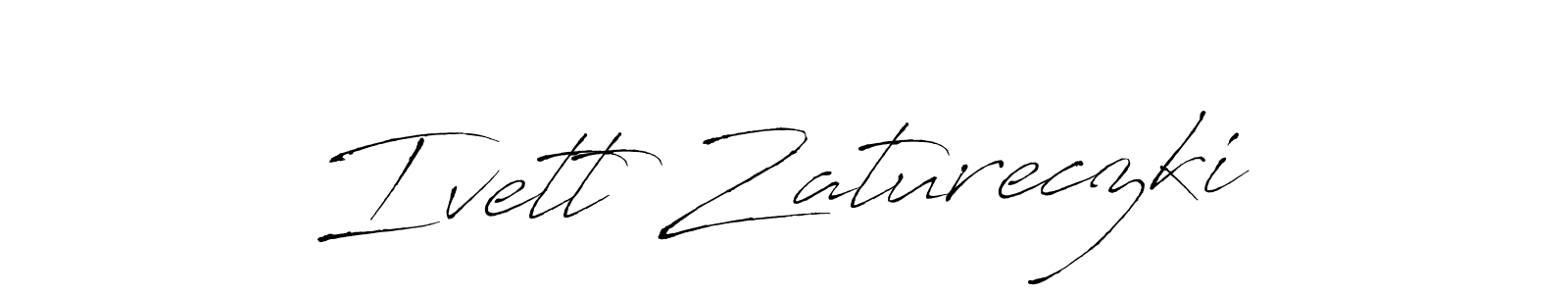 Ivett Zatureczki stylish signature style. Best Handwritten Sign (Antro_Vectra) for my name. Handwritten Signature Collection Ideas for my name Ivett Zatureczki. Ivett Zatureczki signature style 6 images and pictures png