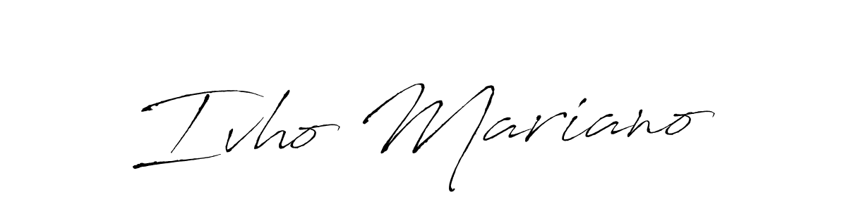 if you are searching for the best signature style for your name Ivho Mariano. so please give up your signature search. here we have designed multiple signature styles  using Antro_Vectra. Ivho Mariano signature style 6 images and pictures png