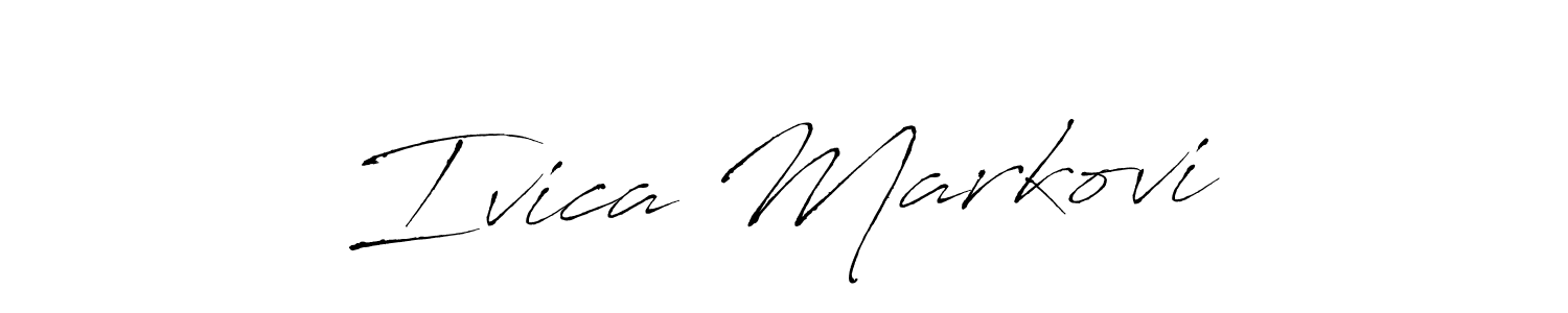 You should practise on your own different ways (Antro_Vectra) to write your name (Ivica Marković) in signature. don't let someone else do it for you. Ivica Marković signature style 6 images and pictures png