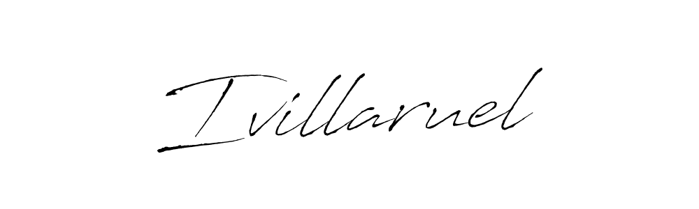 Design your own signature with our free online signature maker. With this signature software, you can create a handwritten (Antro_Vectra) signature for name Ivillaruel. Ivillaruel signature style 6 images and pictures png