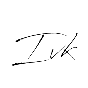 Design your own signature with our free online signature maker. With this signature software, you can create a handwritten (Antro_Vectra) signature for name Ivk. Ivk signature style 6 images and pictures png