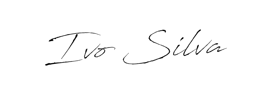 You should practise on your own different ways (Antro_Vectra) to write your name (Ivo Silva) in signature. don't let someone else do it for you. Ivo Silva signature style 6 images and pictures png