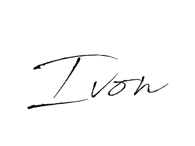 Ivon stylish signature style. Best Handwritten Sign (Antro_Vectra) for my name. Handwritten Signature Collection Ideas for my name Ivon. Ivon signature style 6 images and pictures png