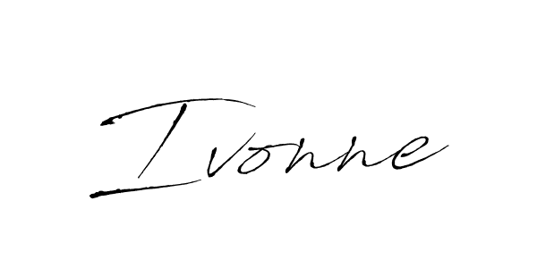 Make a beautiful signature design for name Ivonne. With this signature (Antro_Vectra) style, you can create a handwritten signature for free. Ivonne signature style 6 images and pictures png