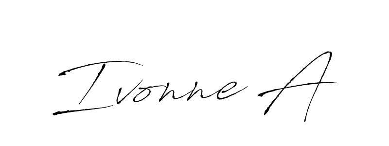 Also we have Ivonne A name is the best signature style. Create professional handwritten signature collection using Antro_Vectra autograph style. Ivonne A signature style 6 images and pictures png