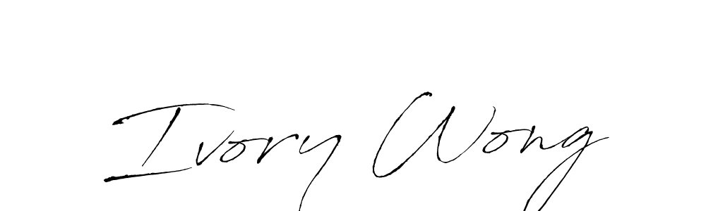 Design your own signature with our free online signature maker. With this signature software, you can create a handwritten (Antro_Vectra) signature for name Ivory Wong. Ivory Wong signature style 6 images and pictures png