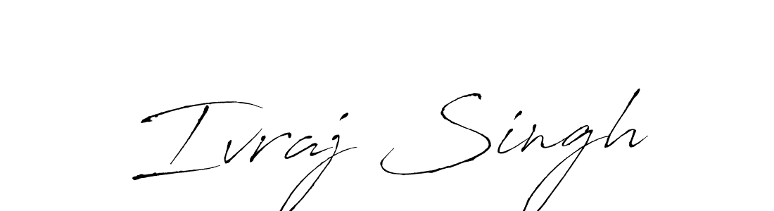 How to make Ivraj Singh name signature. Use Antro_Vectra style for creating short signs online. This is the latest handwritten sign. Ivraj Singh signature style 6 images and pictures png
