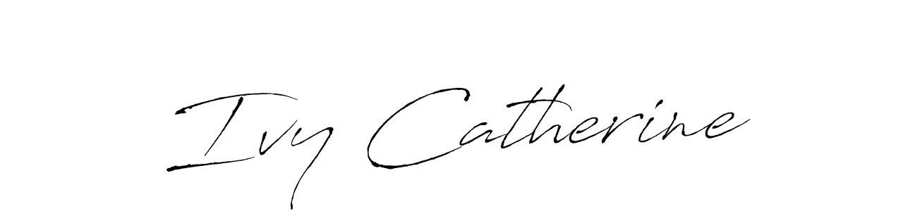 Create a beautiful signature design for name Ivy Catherine. With this signature (Antro_Vectra) fonts, you can make a handwritten signature for free. Ivy Catherine signature style 6 images and pictures png