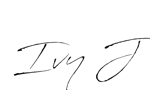 Use a signature maker to create a handwritten signature online. With this signature software, you can design (Antro_Vectra) your own signature for name Ivy J. Ivy J signature style 6 images and pictures png
