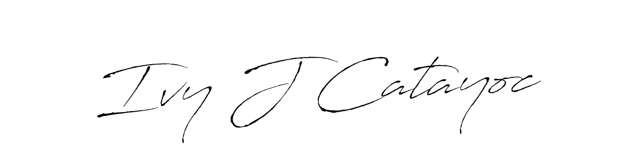 Once you've used our free online signature maker to create your best signature Antro_Vectra style, it's time to enjoy all of the benefits that Ivy J Catayoc name signing documents. Ivy J Catayoc signature style 6 images and pictures png