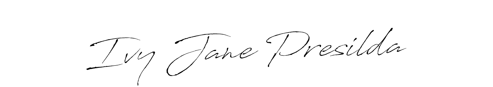 Make a beautiful signature design for name Ivy Jane Presilda. Use this online signature maker to create a handwritten signature for free. Ivy Jane Presilda signature style 6 images and pictures png