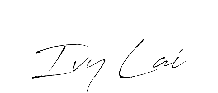 Use a signature maker to create a handwritten signature online. With this signature software, you can design (Antro_Vectra) your own signature for name Ivy Lai. Ivy Lai signature style 6 images and pictures png