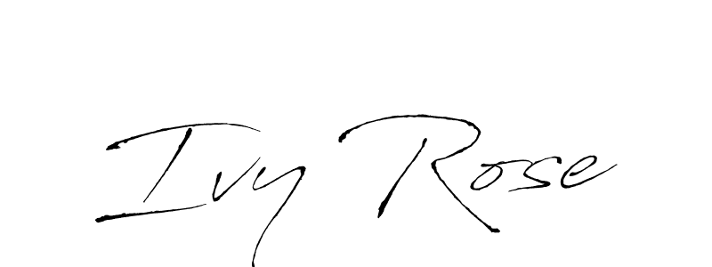 You should practise on your own different ways (Antro_Vectra) to write your name (Ivy Rose) in signature. don't let someone else do it for you. Ivy Rose signature style 6 images and pictures png