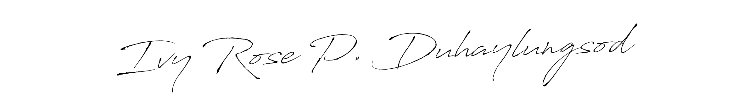 The best way (Antro_Vectra) to make a short signature is to pick only two or three words in your name. The name Ivy Rose P. Duhaylungsod include a total of six letters. For converting this name. Ivy Rose P. Duhaylungsod signature style 6 images and pictures png