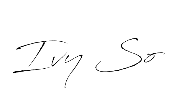 Make a beautiful signature design for name Ivy So. With this signature (Antro_Vectra) style, you can create a handwritten signature for free. Ivy So signature style 6 images and pictures png