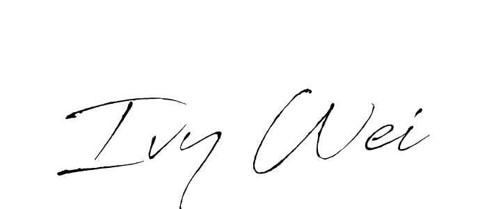 Create a beautiful signature design for name Ivy Wei. With this signature (Antro_Vectra) fonts, you can make a handwritten signature for free. Ivy Wei signature style 6 images and pictures png