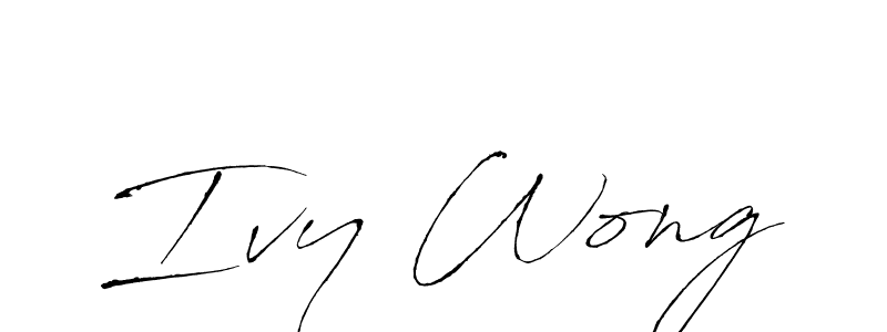 How to make Ivy Wong name signature. Use Antro_Vectra style for creating short signs online. This is the latest handwritten sign. Ivy Wong signature style 6 images and pictures png